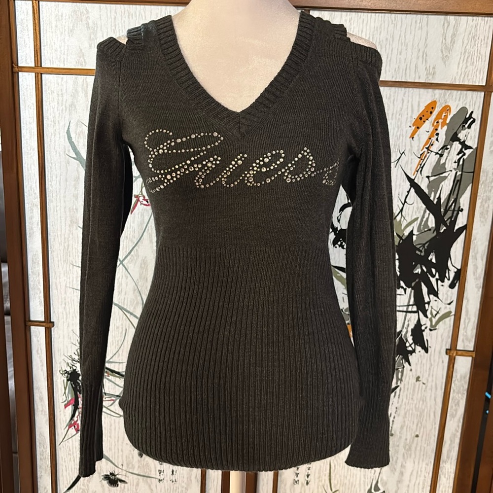 Guess open shoulder sweater